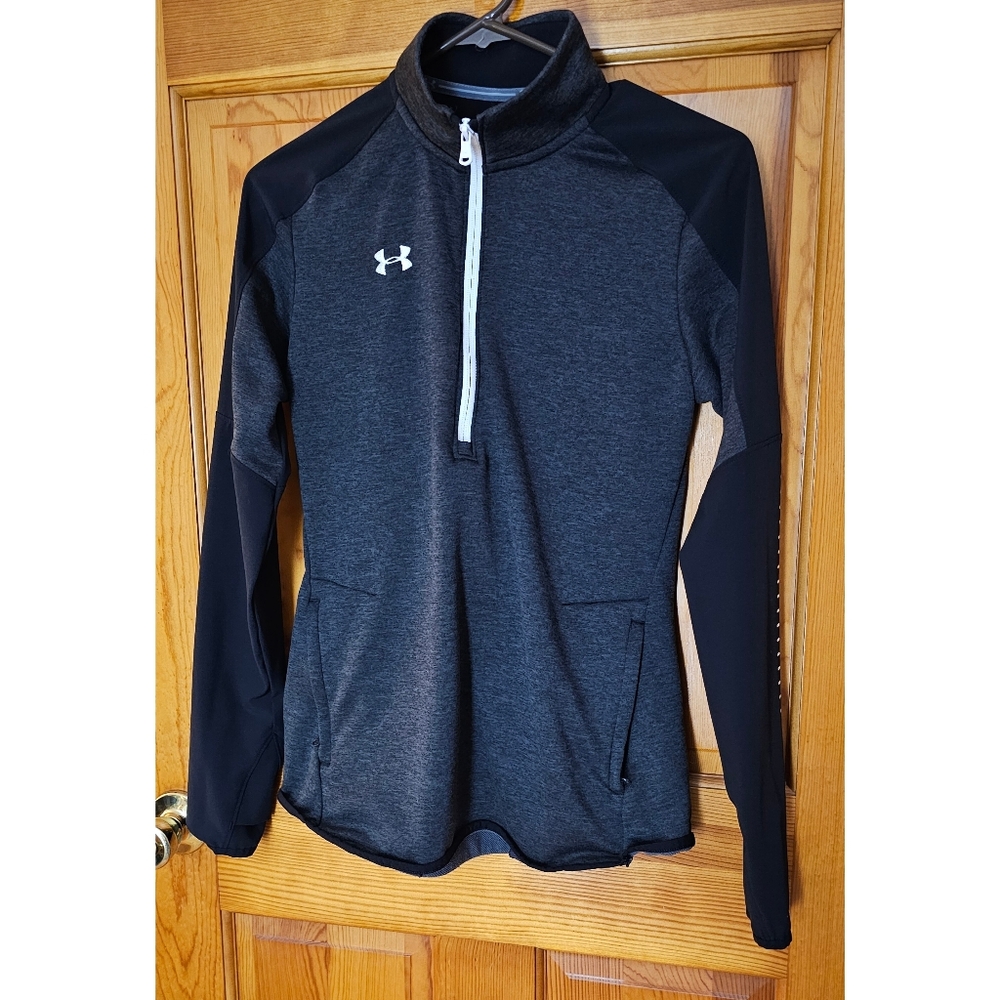 Under Armour Charcoal and Black Half-Zip Coolgear Pullover